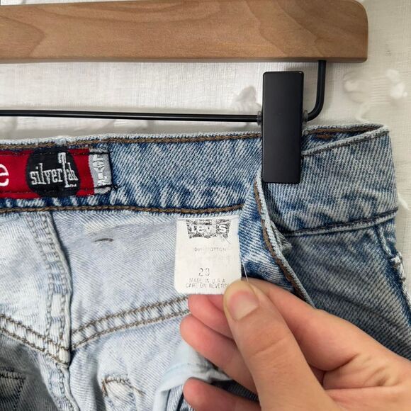 Silvertab Levi's Loose Jean Shorts Vintage mens - Picture 6 of 8